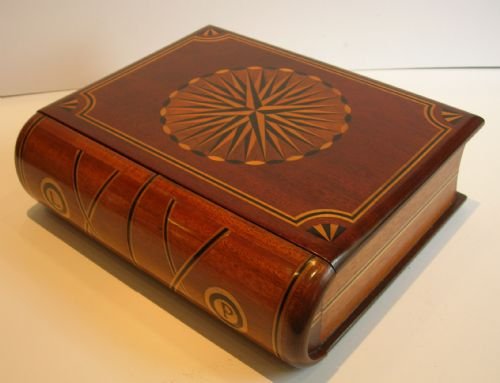 Unusual Large Figural Anglo-indian Keep-sake Box - Book - Secret Interior
