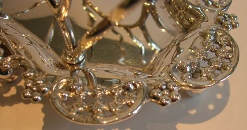 fig 1. Highly Decorative Silver Plated Toast Rack - Pierced Tray c.1880