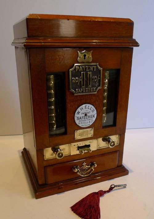 Rare Antique English W.h. Ell's Change Machine C.1890 - Superb Condition