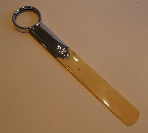 fig 1. Asprey Ivory Paper Knife With Integral Magnifying Glass - 1930