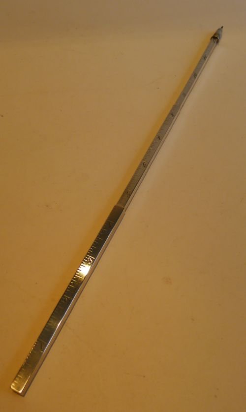 Antique Sterling Silver Telescopic Pencil / Ruler C. 1897