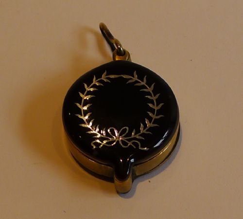 Large Tortoiseshell Eye / Magnifying Glass - Silver Pique Inlay