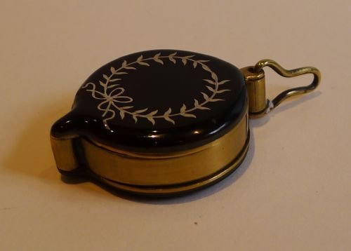 fig 1. Large Tortoiseshell Eye / Magnifying Glass - Silver Pique Inlay