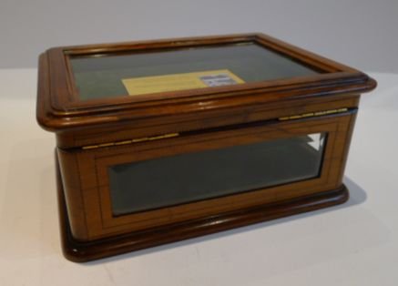 fig 2. Charming Antique Glazed Walnut Jewellery Box c.1880