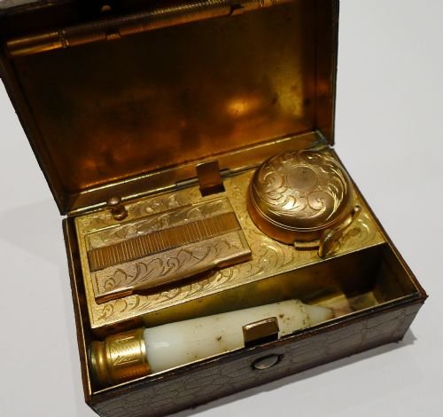 Complete Antique Travel Writer's Compendium / Inkwell C.1880