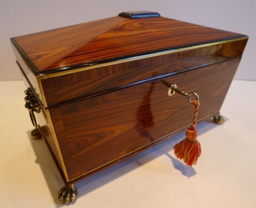 Fabulous English Regency Kingwood Table Box C.1820