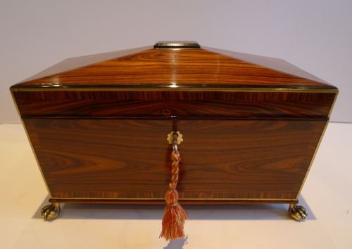 fig 1. Fabulous English Regency Kingwood Table Box c.1820