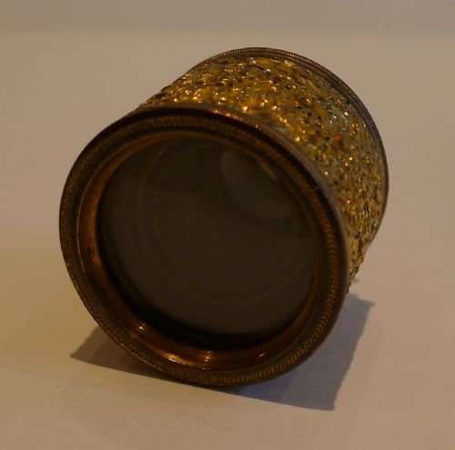 fig 2. Georgian English Gilt Metal Monocular - Four Drawer, c.1820 - Signed