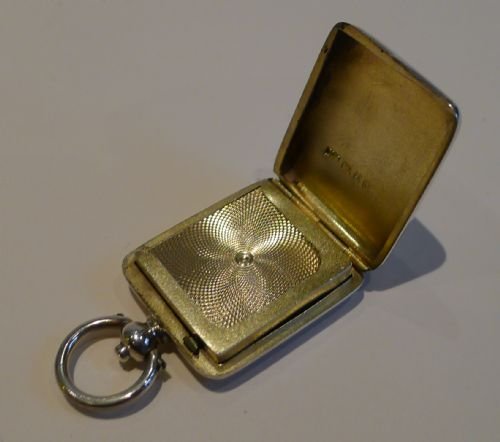 Victorian Sterling Silver Postage Stamp Case - Sovereign Case Action - 1891
