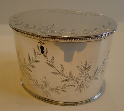 Stunning Antique English Tea Caddy by Harris & Land of Sheffield C.1863/4