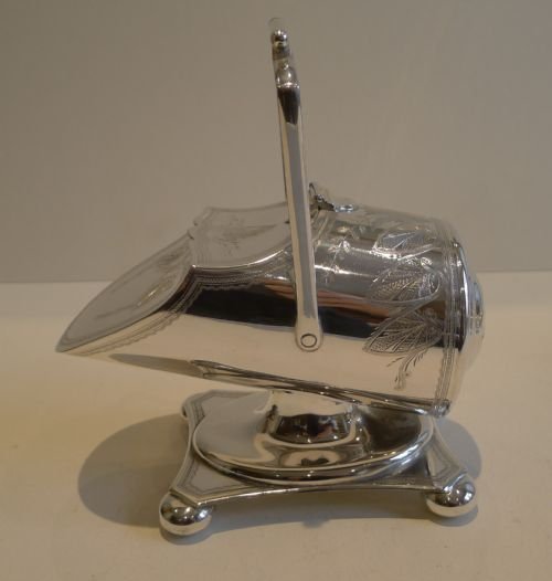 Antique Silver Plated Spoon Warmer by Hukin & Heath C.1900