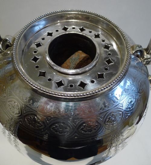 fig 1. Grand Antique English Silver Plated Urn By Elkington - 1867