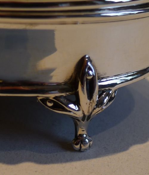 fig 1. Antique Sterling Silver Jewellery or Trinket Box - 1917