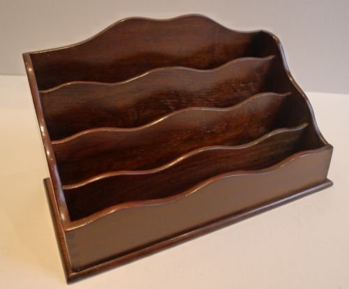 fig 1. Antique English Mahogany Stationery Holder or Caddy c.1900