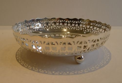 fig 1. Antique English Three Tier Cake Stand by Walker & Hall c.1900