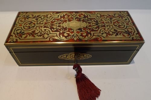 Antique French Boulle Glove Box C.1860