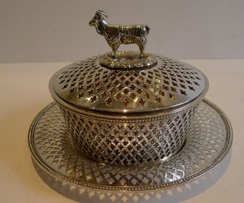 Fabulous Antique English Butter Dish in Silver Plate - Elkington, 1890