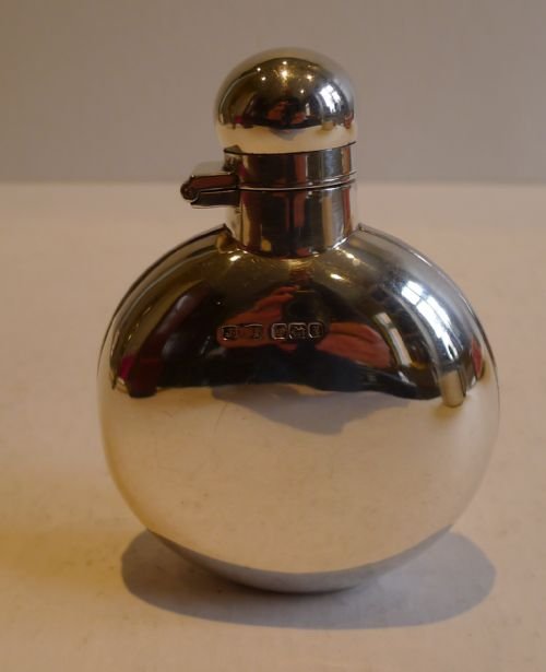 English Sterling Silver Hip Flask by James Dixon & Sons - 1915
