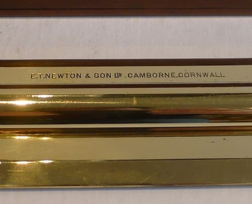fig 1. Antique English Brass Parallel Rule by E. T. Newton and Son, c.1910