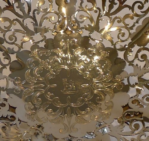 fig 2. Antique English Silver Plated Centerpiece - Removable Fruit Basket c.1880