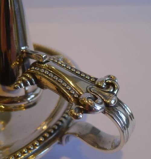 fig 1. Pair Antique English Silver Plated Chambersticks by Walker & Hall c.1900