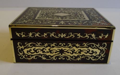 fig 2. Stunning Antique English Boulle Desk Box by Vickery c.1860