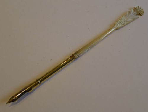 Antique English Mother of Pearl Dip Pen C.1890