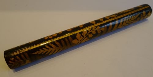 Antique Scottish Mauchline Fernware Rolling Ruler C.1880