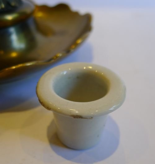 fig 4. Antique Figural Inkwell - Greyfriars Bobby - Dog - c.1880