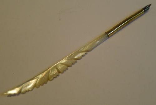 Antique English Mother of Pearl Dip Pen C.1890