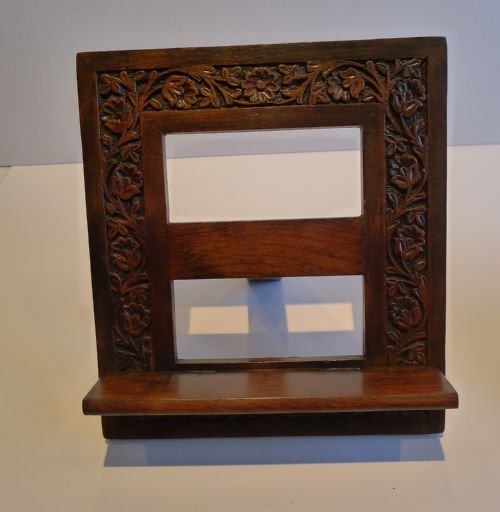 Carved Anglo Indian Book Rest / Lectern C.1890