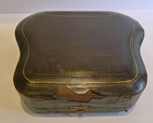 fig 1. Antique English Silver Plated Bachelor Tea Set c.1900 - Original Box