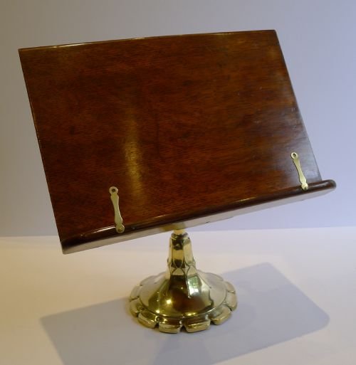 Smart Antique English Lectern / Book Rest - "Carters Literary Machine" C.1900