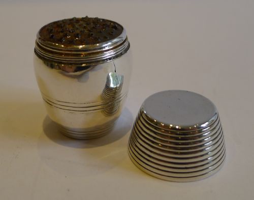 fig 1. Antique English Sterling Silver Nutmeg Grater by Samuel Meriton II c.1775
