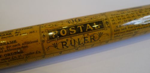 Antique Scottish Mauchline Postal Ruler - Usk C.1880