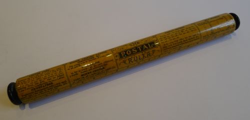 fig 1. Antique Scottish Mauchline Postal Ruler - Usk c.1880