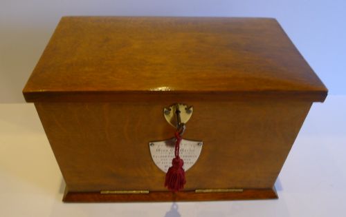 fig 2. Small Antique English Stationery Cabinet - Writing Box - 1904