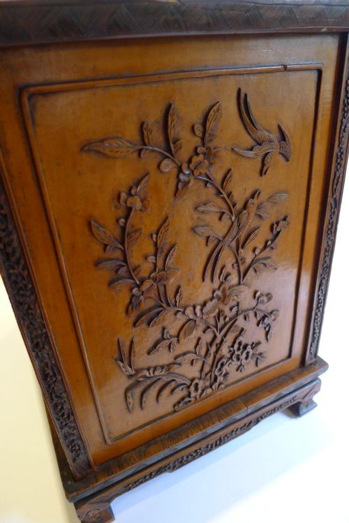 fig 2. Magnificent Nineteenth Century Carved Chinese Table Cabinet c.1880