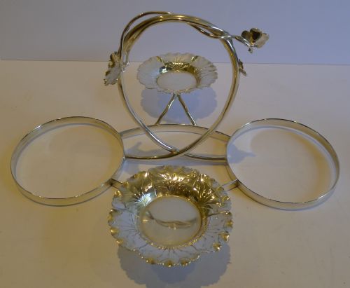 fig 1. Top Notch Strawberry & Cream Set in Silverplate by Hukin & Heath c.1892