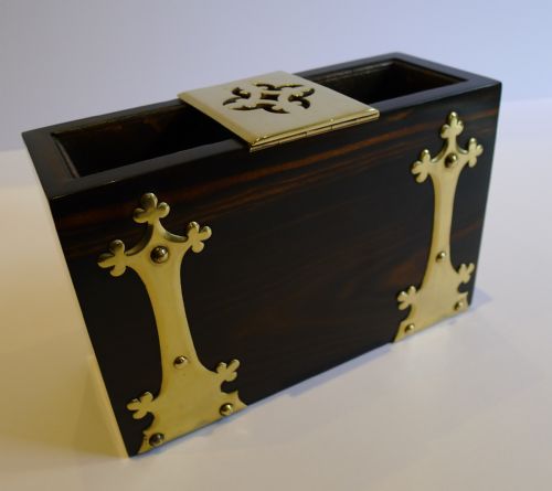 fig 2. Antique English Coromandel Book Box by Howell, James & Co., London c.1860