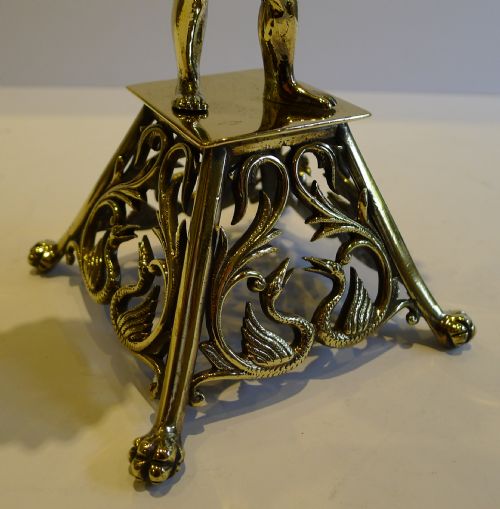 fig 1. Pair Antique English Brass Blackamoor Candlesticks c.1872