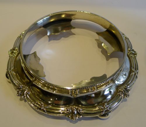 fig 2. Elegant Antique English Cut Crystal & Silver Plate Biscuit Box by Walker c.1890