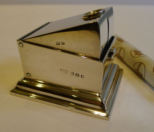 Antique English Sterling Silver Cigar Cutter by W.h. Wakefield - 1901