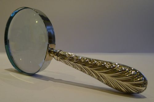 Antique English Sterling Silver Handled Magnifying Glass - 1887 by William Comyns