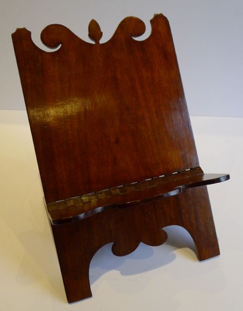 fig 1. Antique English Georgian Mahogany Lectern or Book Rest c.1820