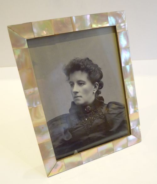 Antique English Mother of Pearl Photograph Frame C.1910
