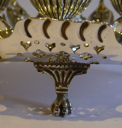 fig 2. Antique English Silver Plated Egg Cruet c.1900
