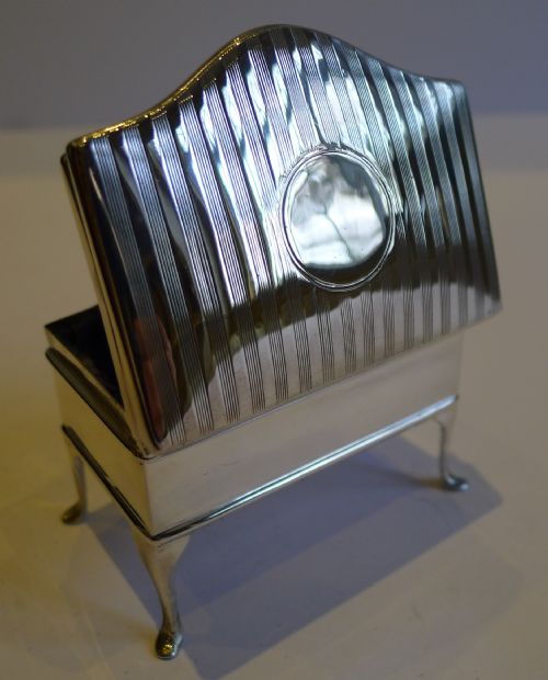 Antique English Sterling Silver Jewellery Box - 1911