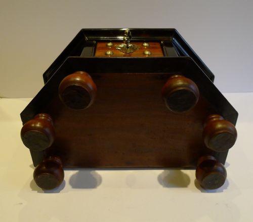 fig 2. Antique Anglo-Portuguese Brass Mounted Teak & Macassar Ebony Chest c.1850