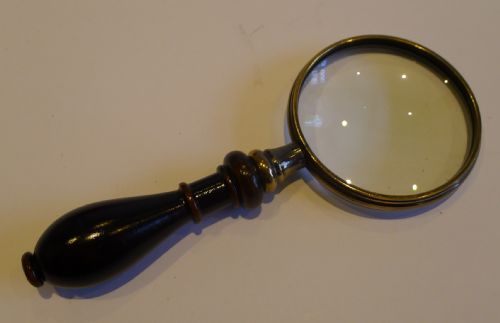 Magnificent Small Antique English Magnifying Glass C.1880